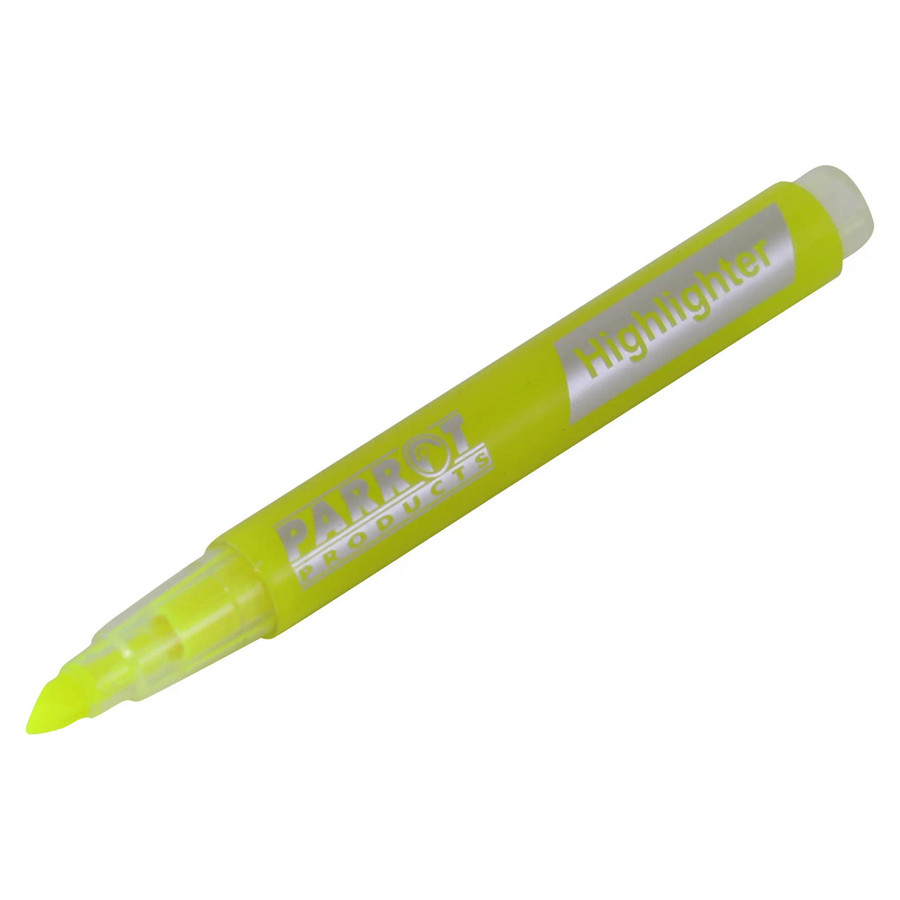 Slimline Marker Highlighters, box of 12 yellow highlighters for emphasizing text.