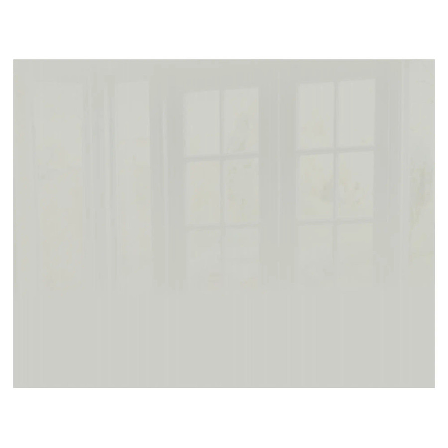 Papyrus White Hob Splashback, 898 x 700 x 6mm, smooth and glossy kitchen backsplash with a subtle wood grain texture.