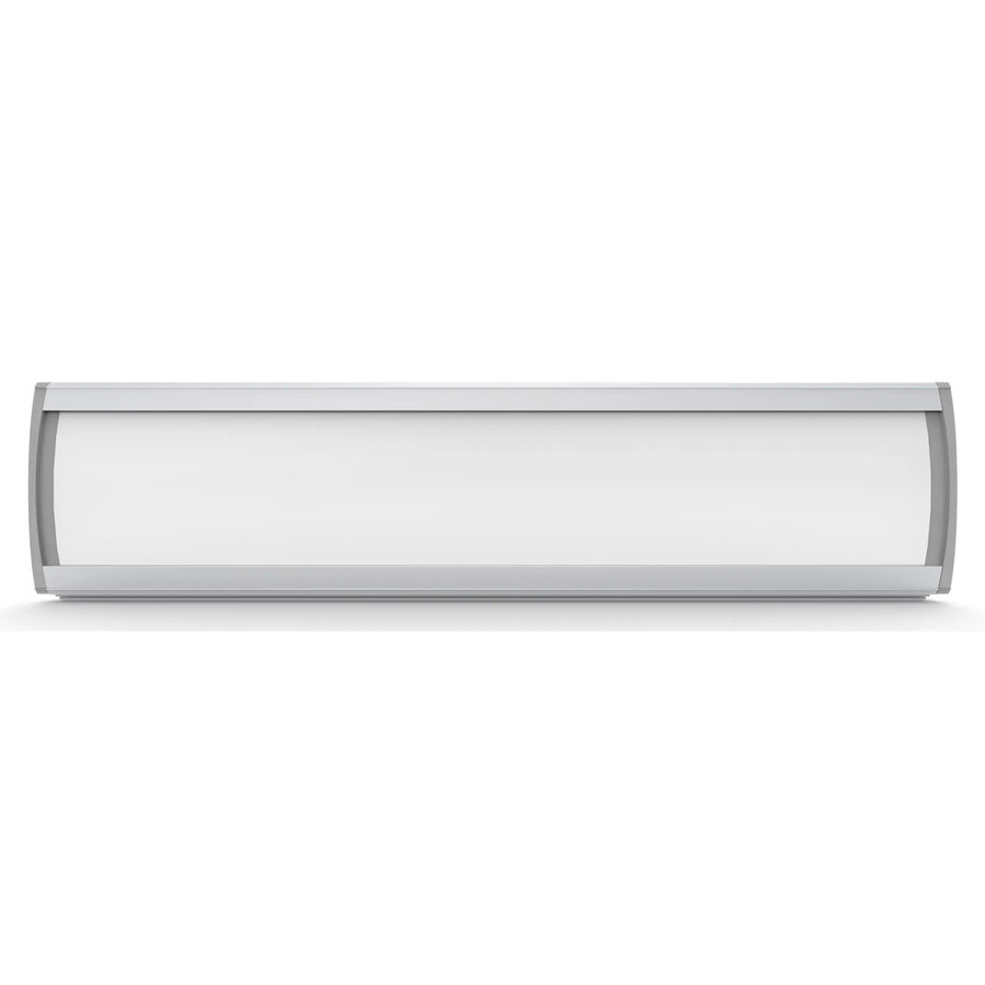Product Sign Frame (50*210mm) SF0521, modern metallic sign frame with a sleek, curved design, perfect for displaying signs or notices in commercial or office environments.