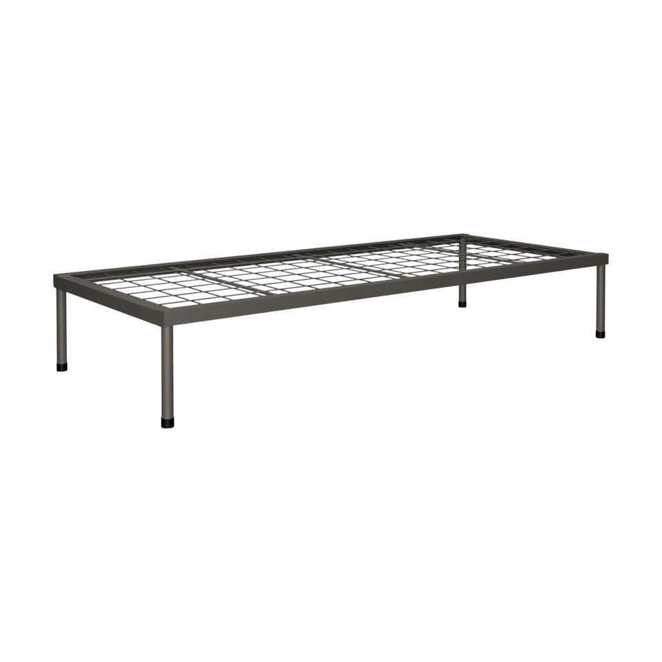Divan Single Steel Bed 1900L x 915D x 325mm High (Welded Mesh 100 x 100mm with No Head and Foot Rest) - Additional...