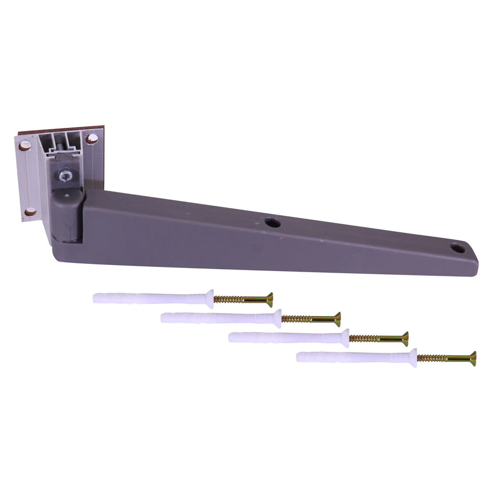 Grey Plastic Hinge and Aluminium Mounting