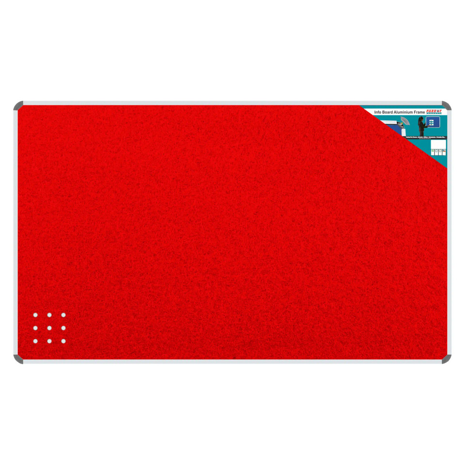 Info Board Product, Aluminium Frame Red 1500 x 1200 mm, Model BD0760R, Outdoor Notice or Information Display Board with Sturdy Aluminium Frame in Red Colour.