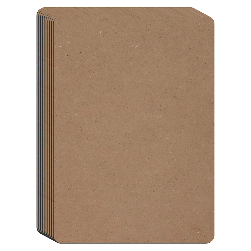 Writing Slate Markerboard, Brown Kraft Paper Coloured Writing Slate with Dimensions 297 x 210 mm for Note-Taking and Planning.