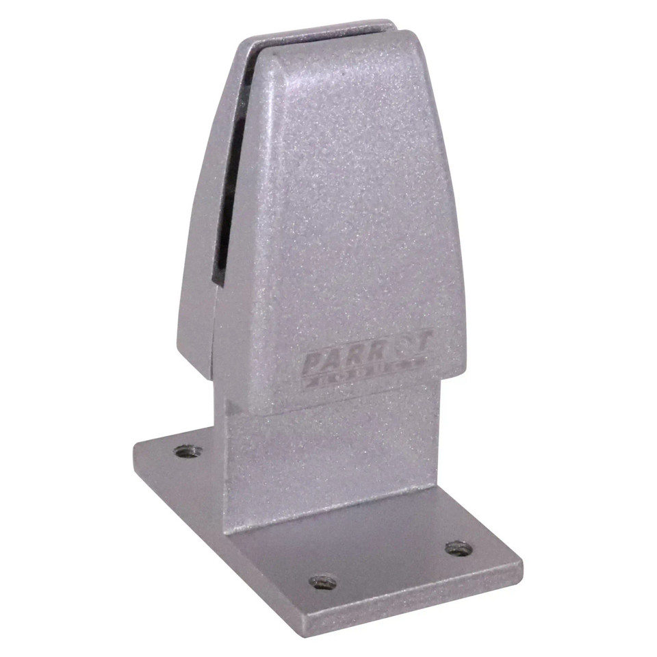 Desk Partition Clamp (Under Counter Mount - Double-sided), Sturdy Metallic Clamp with Mounting Holes for Securing Desk Dividers.