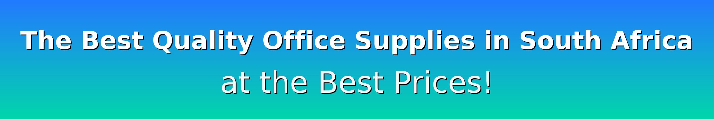 The Best Quality Office Supplies in South Africa