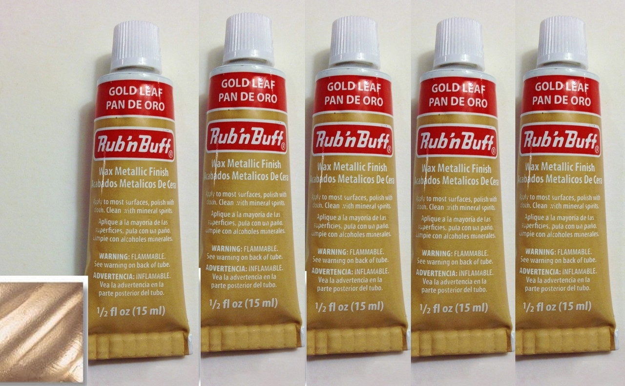 M00195x2 MOREZMORE Fresh Amaco Rub 'n Buff 2 Pack EUROPEAN GOLD Wax  Metallic Paint