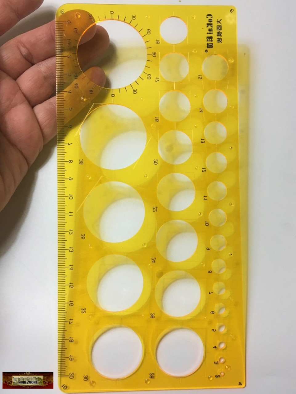 M00619 MOREZMORE 6 Ruler Clear Inch Metric Transparent Plastic