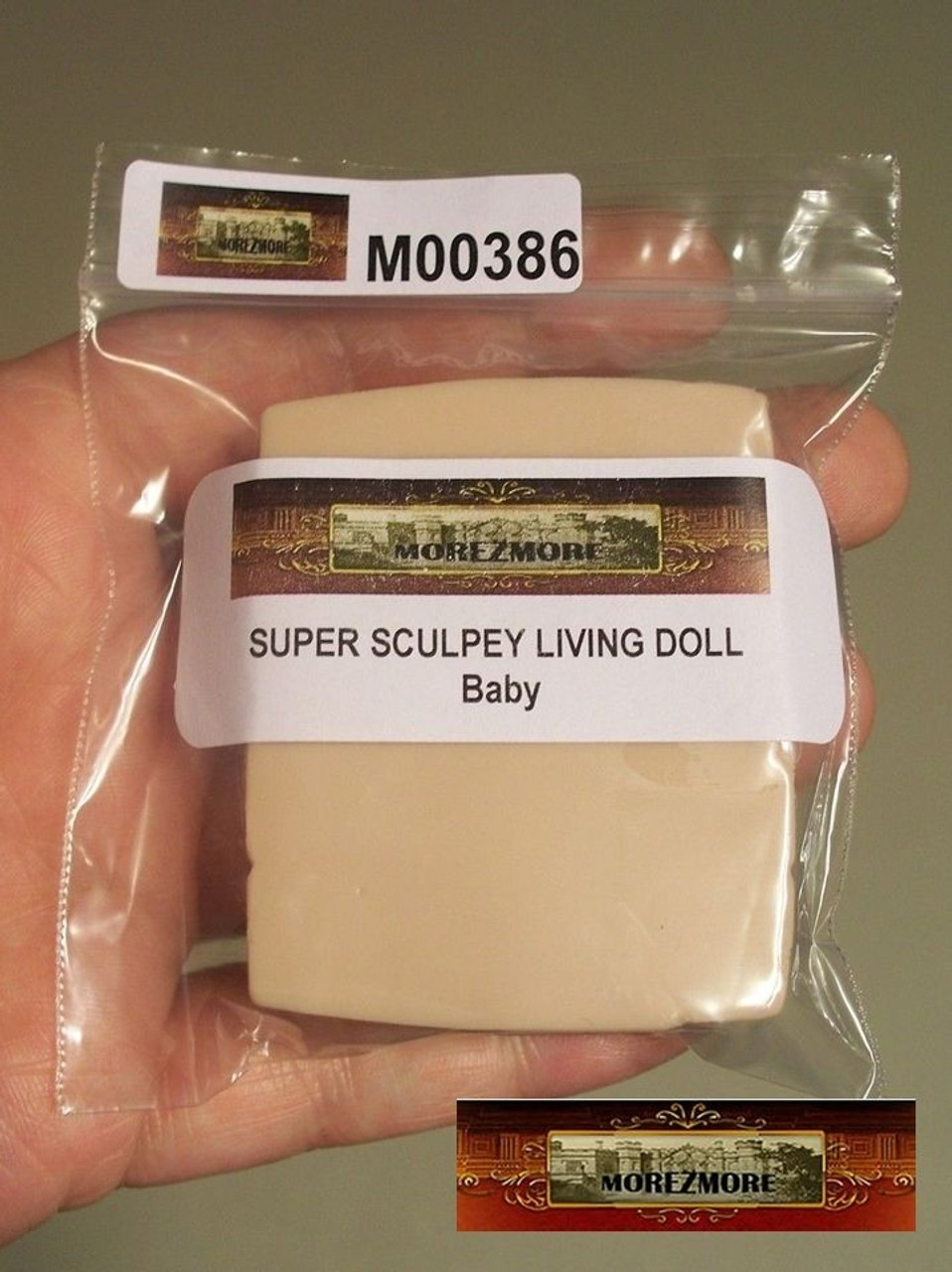 M02093 MOREZMORE 1 lb Living Doll BABY Polymer Oven-Bake Clay Super Sculpey