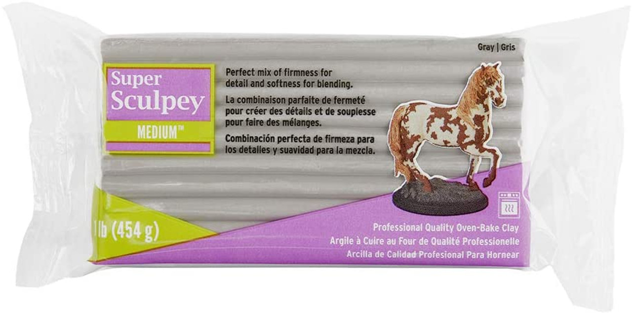 NEW 1 lb Super Sculpey Medium Blend Sculpt Model Polymer Clay Bake