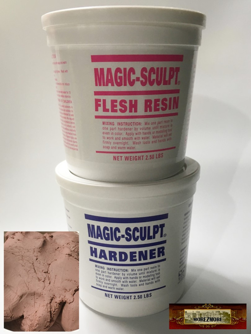 M02053 MOREZMORE 5 lb FLESH Magic Sculpt Sculp Epoxy Clay Model Putty