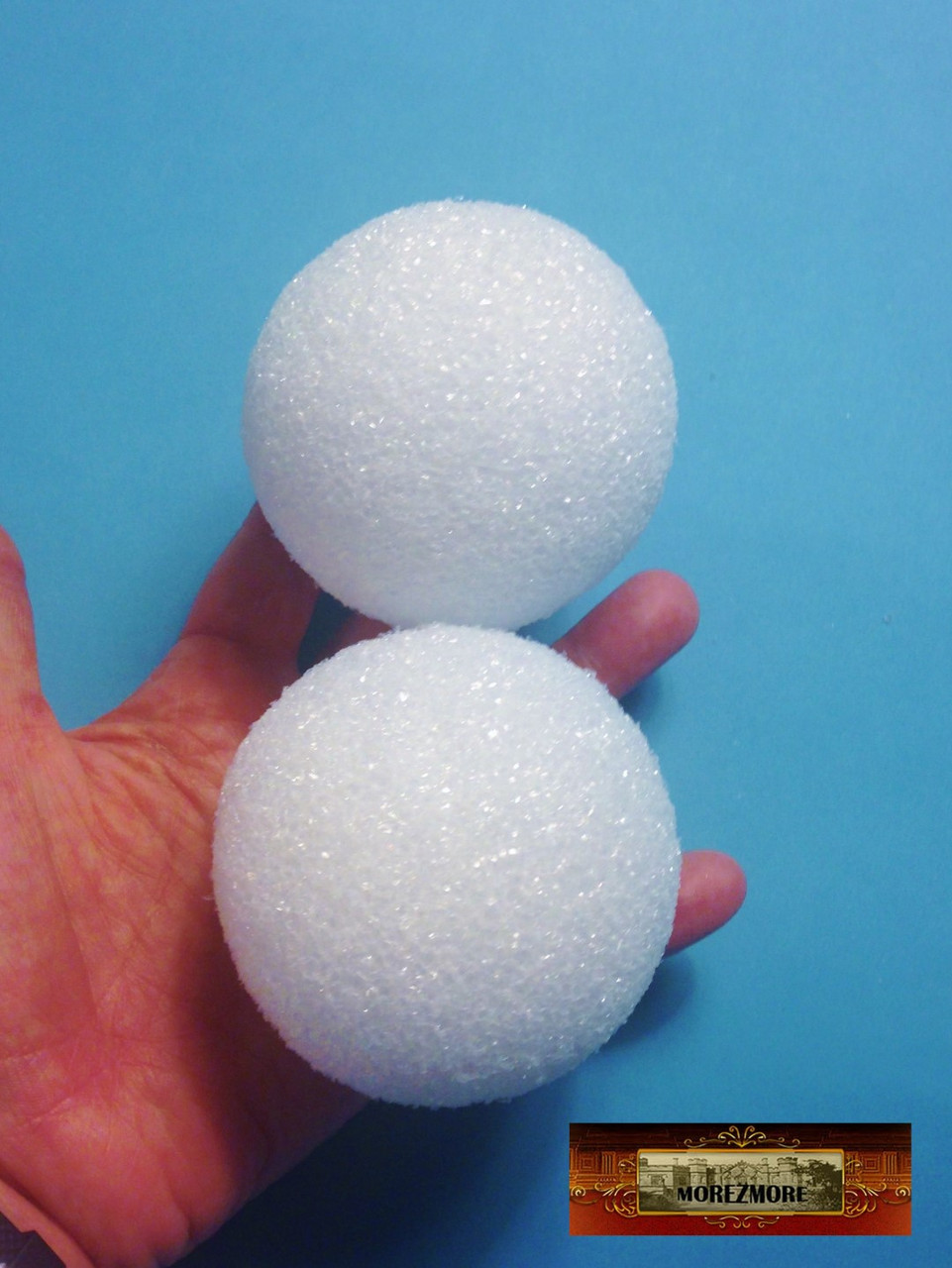 M00950 MOREZMORE 2 Styrofoam Foam Modeling Balls 3 for Doll