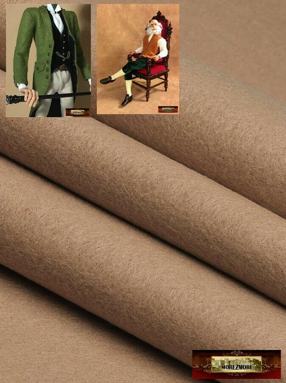 M00939-Try MOREZMORE Thin Felt for Puppet Clothes FLESH TAN Fabric Soft  Rayon