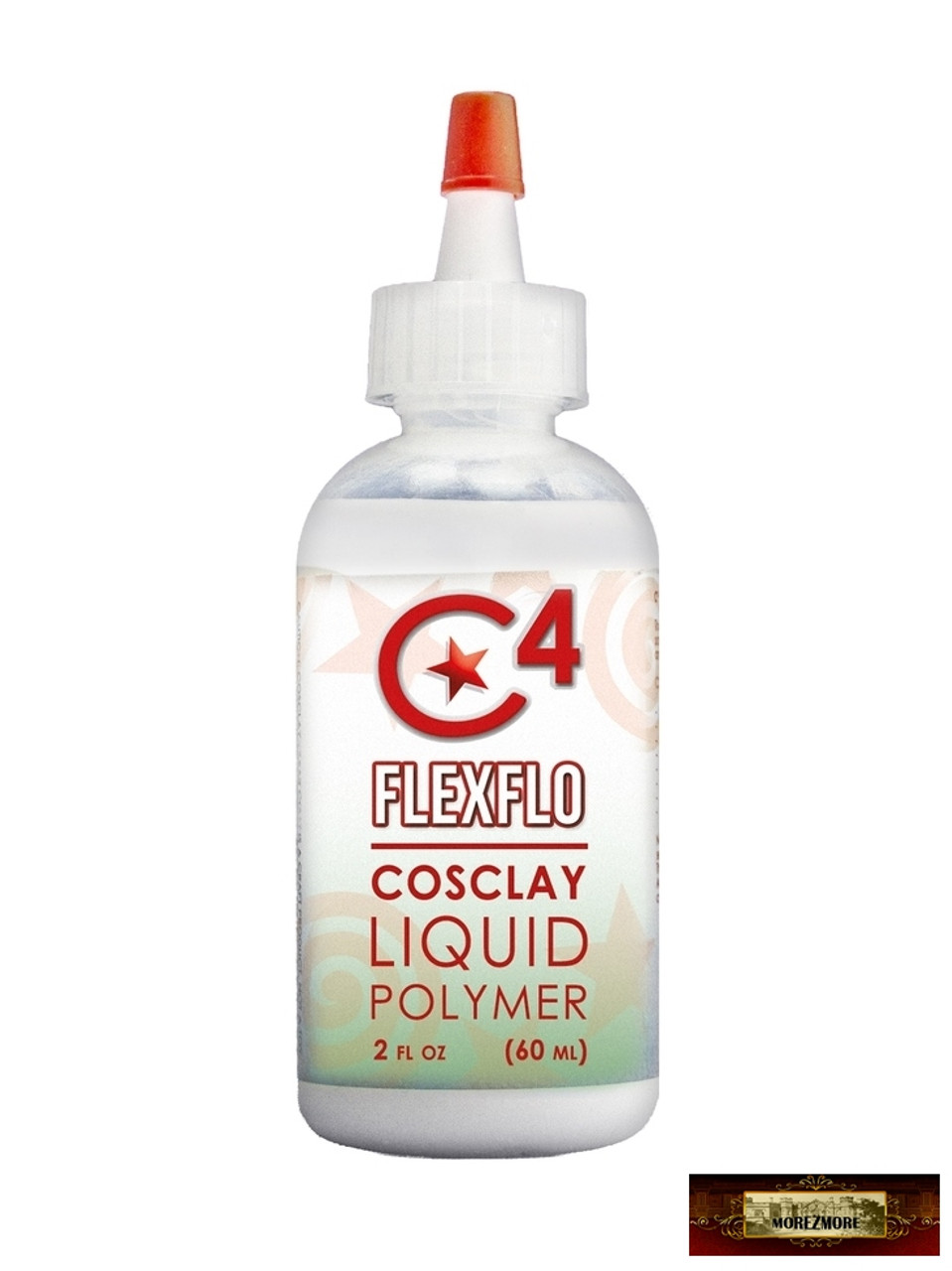 M00131 MOREZMORE Cosclay Mediums C4 Flexflo Liquid Polymer Clay 2 oz