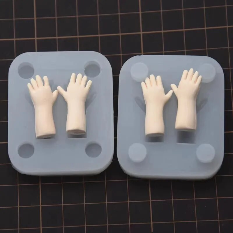 M01639 MOREZMORE Hand Mold for Baby Doll Puppet Silicone 2 Part Mold
