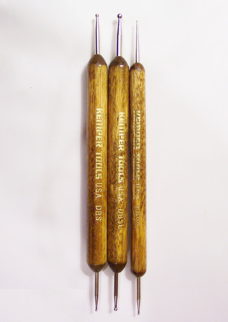 M00085 MOREZMORE OOAK 3 Ball Stylus 0.5-2.5 mm Clay Sculpting Tool Kemper