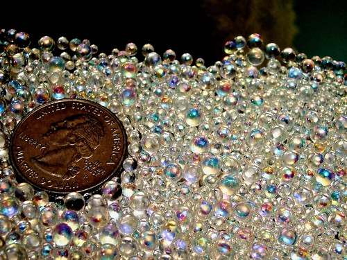 M00238-LB MOREZMORE 1 lb Tiny 2mm Iridescent Glass Bubbles Bead Microbeads
