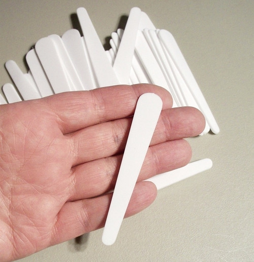 M00317 MOREZMORE 50 Small Plastic Disposable Craft Cosmetic 3" Spatulas