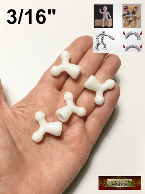 M03034 MOREZMORE 4 Limb Joint Connectors 1/4 Doll Bear Jeton Flexible  Armature