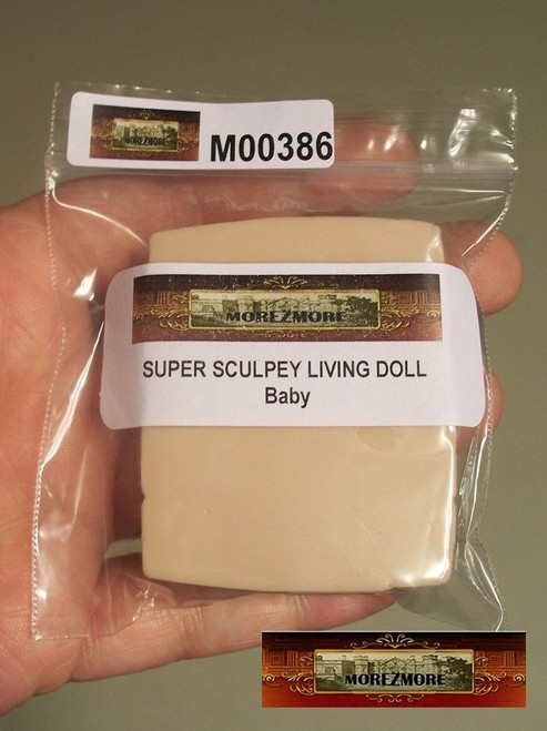 M02065x2 MOREZMORE 2 Pack of 1 lb Super Sculpey Translucent Beige Doll  Polymer Clay