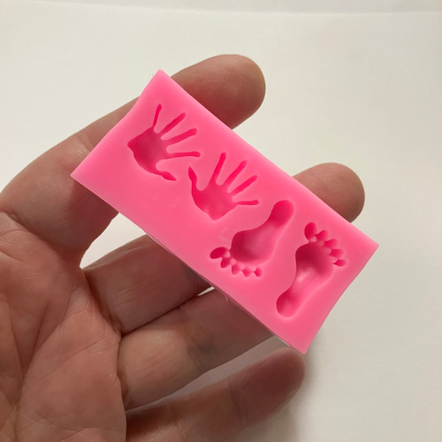 M00651 MOREZMORE Flexible Doll Puppet Hands Feet Silicone Mold Clay Cake