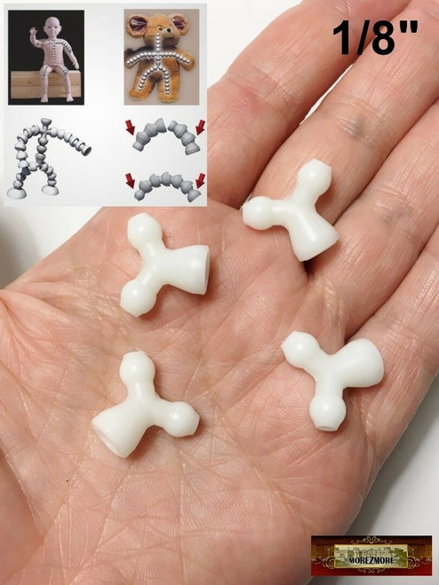 M03034 MOREZMORE 4 Limb Joint Connectors 1/4 Doll Bear Jeton Flexible  Armature