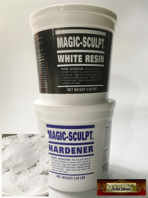 M02050-FS Magic Sculpt Epoxy Clay Black 1 Pack 5 lb Model Putty Kit  MOREZMORE