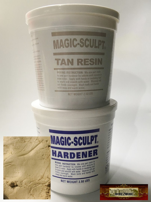 M02054 MOREZMORE 5 lb BROWN Magic Sculpt Sculp Epoxy Clay Model Putty