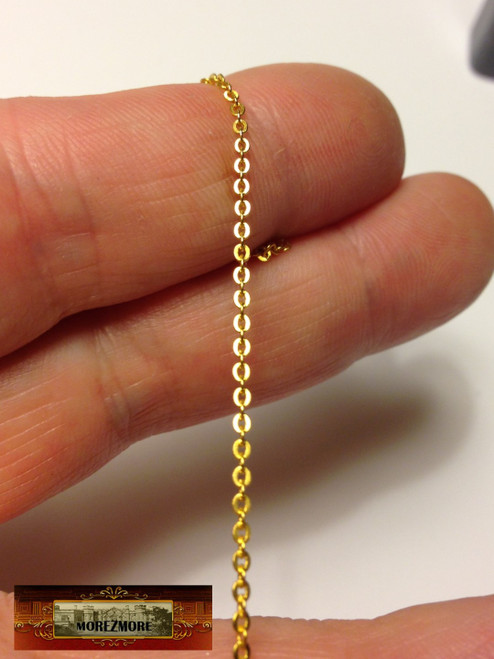 M00279-Gold MOREZMORE Thin O Link Chain 