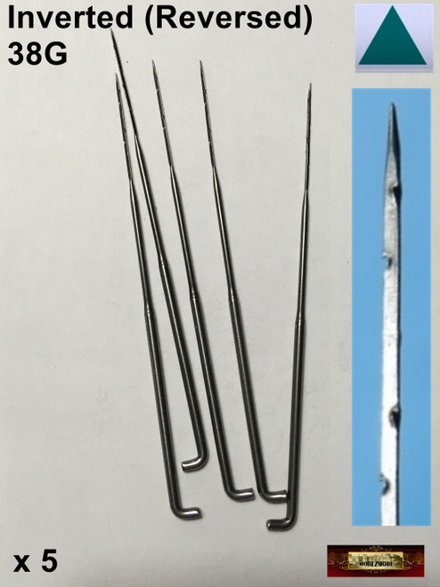Closeup of felting needles