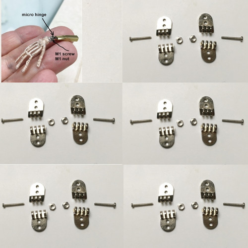 M00783-10 MOREZMORE 5 packs of 2pc 10pc Micro Hinges 5packs