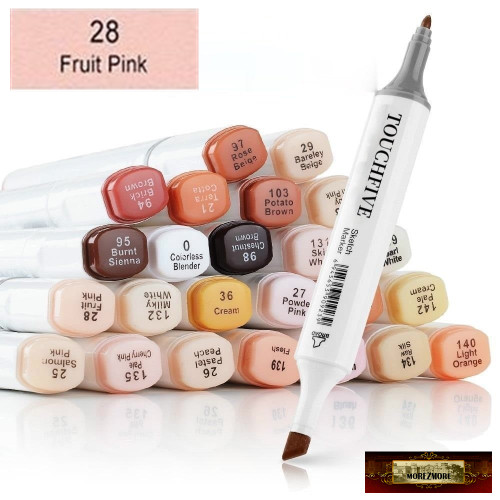 M17093 MOREZMORE TouchFive 93 BURNT ORANGE Color Sketch Art Marker