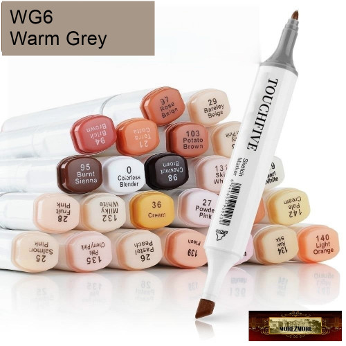 M17093 MOREZMORE TouchFive 93 BURNT ORANGE Color Sketch Art Marker