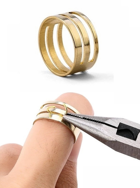 M01059 MOREZMORE Jump Ring Opening Tool Closing Tool Chain Mail Tool Brass Opener