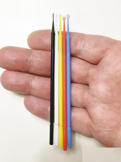 M01181 MOREZMORE Trial Pack 5 Sizes 1.2mm 1.5mm 2mm 2.5mm 3mm MicroBrush Micro Brush Applicator Mini Swab