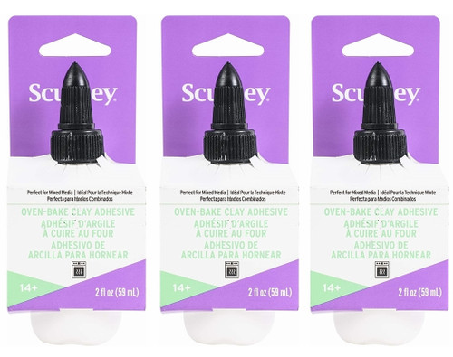 M00192x3 MOREZMORE 3 Pack Polyform Sculpey Bake Bond Bakeable PolymerClay Adhesive