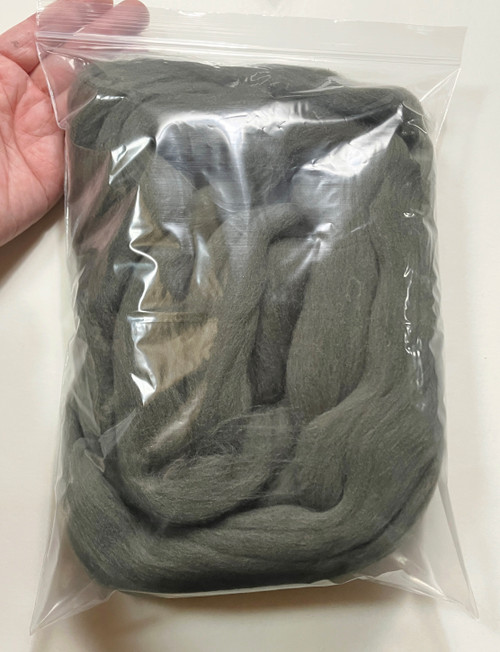 HR108-100 MOREZMORE GREY 100g 100% Merino Fine Wool Roving 66S for Needle Felting Felt