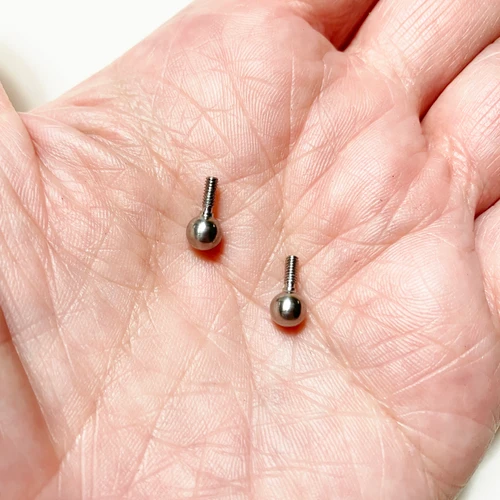 M00437-2 MOREZMORE HPA 2 Single Ball Rods 5mm Ball 10mm for Stop Motion Animation Puppet Armature