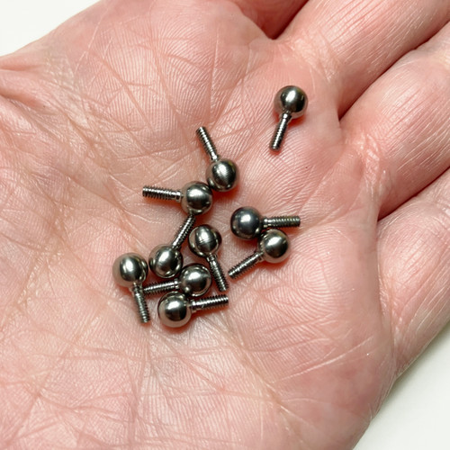 M00437-10 MOREZMORE HPA 2 Single Ball Rods 5mm Ball 10mm for Stop Motion Animation Puppet Armature