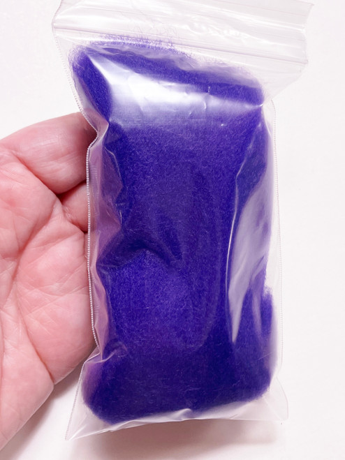 HR122-005 MOREZMORE 5g 100% Merino Fine Wool Roving PRIMARY PURPLE 66S for Needle Felting Felt