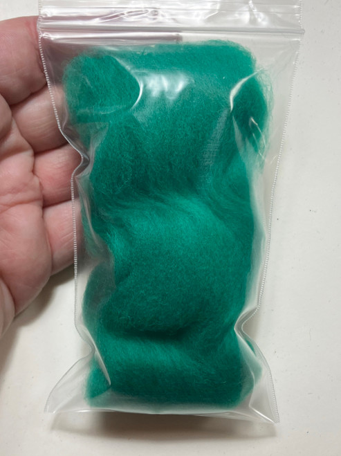 LM026-005 MOREZMORE 5g 100% Merino Fine Wool Roving PINE GREEN 66S for Needle Felting Felt