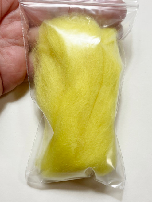 LM059-005 MOREZMORE 5g 100% Merino Fine Wool Roving BRIGHT YELLOW 66S for Needle Felting Felt