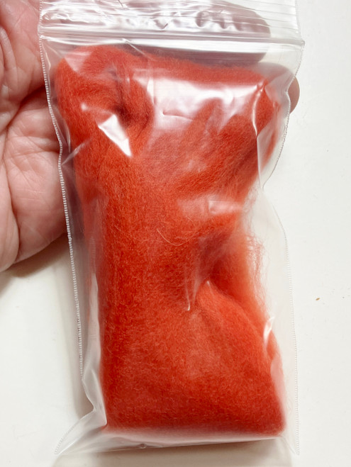 LM066-005 MOREZMORE 5g 100% Merino Fine Wool Roving CARDINAL RED 66S for Needle Felting Felt
