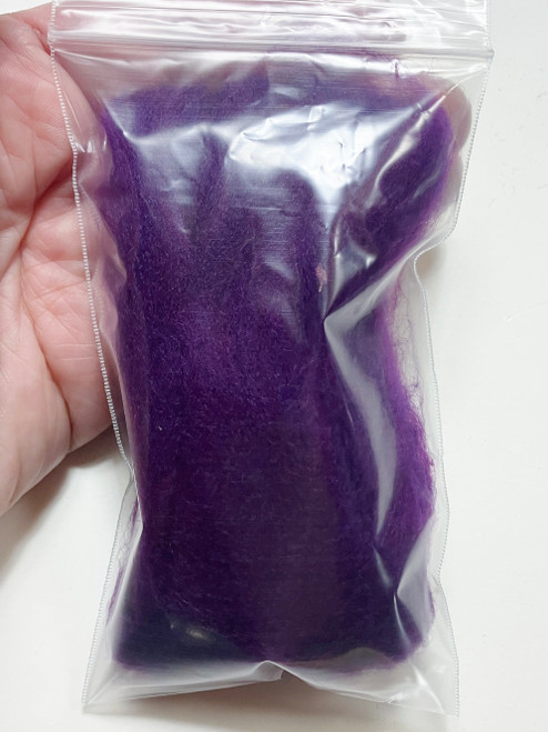 LM087-005 MOREZMORE 5g 100% Merino Fine Wool Roving PLUM PURPLE 66S for Needle Felting Felt