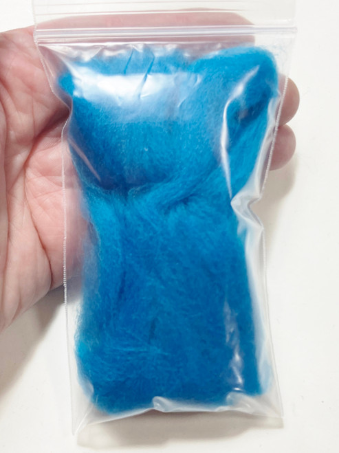 LM100-005 MOREZMORE 5g 100% Merino Fine Wool Roving CARIBBEAN BLUE 66S for Needle Felting Felt