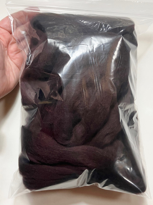 LM030-100 MOREZMORE 100g 100% Merino Fine Wool Roving UMBER BROWN 66S for Needle Felting Felt