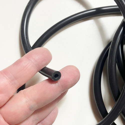 M00086-Black-1 MOREZMORE 3.5mm ID High Performance Silicone Hose Tube Hollow Tube 3.5mm ID 2.5mm Wall 8.5mm OD By Foot