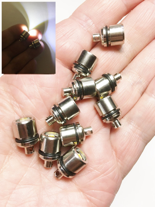 M00392-50 MOREZMORE 50pcs Mini Electric Lights Cordless Cool White LED Battery Included