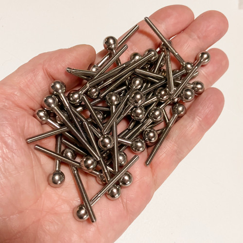 M00941-50 MOREZMORE HPA 50pc Single Ball Rods 8mm Ball 40mm for Stop Motion Animation Rig