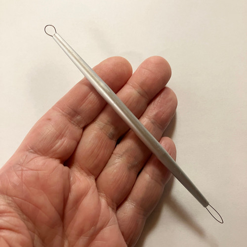 M01485 MOREZMORE 1pc Ribbon Tool Sharp Ribbon Edge for Polymer Clay Mini Miniature Aluminum Sculpting Tool