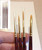 M00321 MOREZMORE Set 4 Taklon Brushes Fine Liner Flat Clay Oval Smoothing
